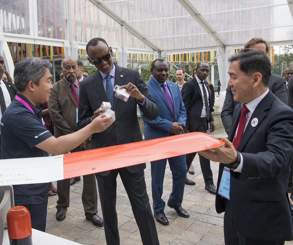 Drone operators in Rwanda